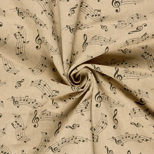 Canvas Leinen Optik Musik