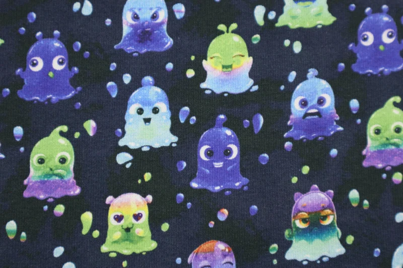 Alpenfleece Digital Flubber Ghost - dunkelblau