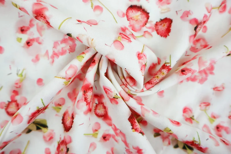 Viskosestoff Digital Flower Love SH