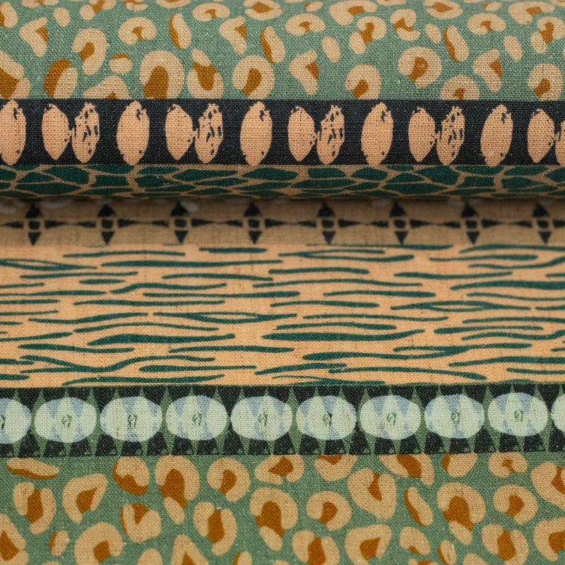 Viskose Leinen Wild Stripes by Bienvenido Colorido