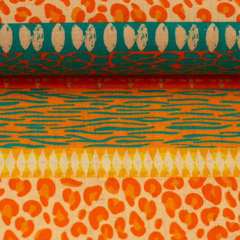 Viskose Leinen Wild Stripes by Bienvenido Colorido