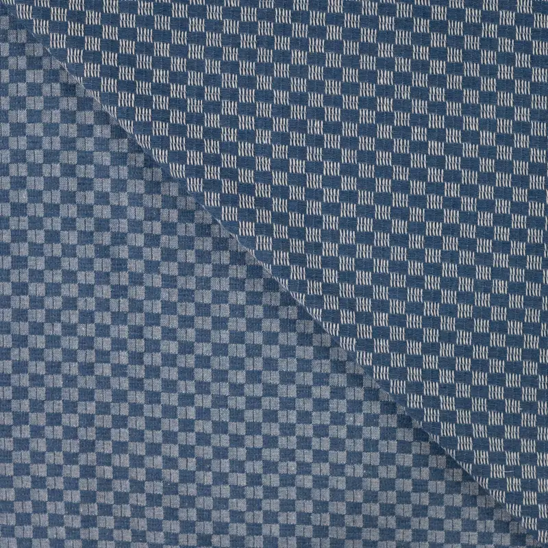 Denim Jeans Jacquard Karo Check