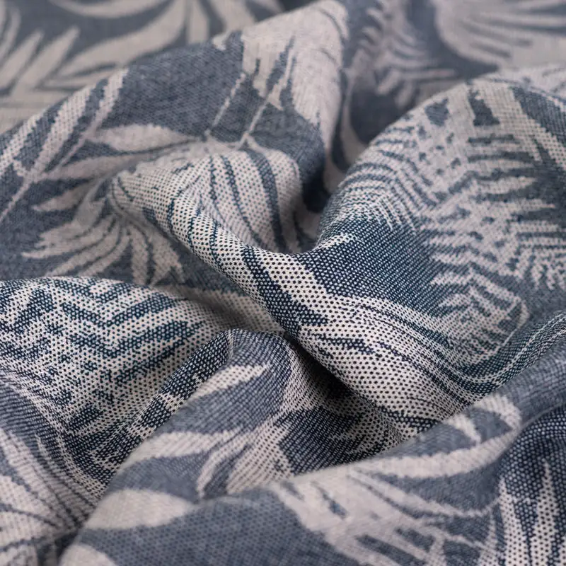 Viskose Mix Denim Palmleaves