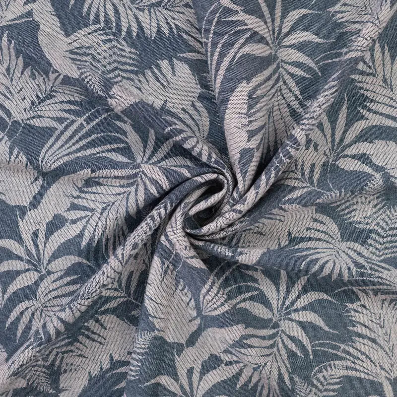 Viskose Mix Denim Palmleaves