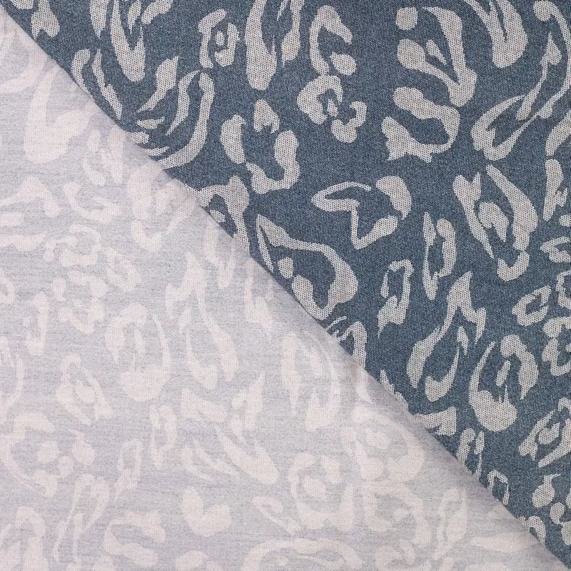 Viskose Mix Denim Abstrakt Leo