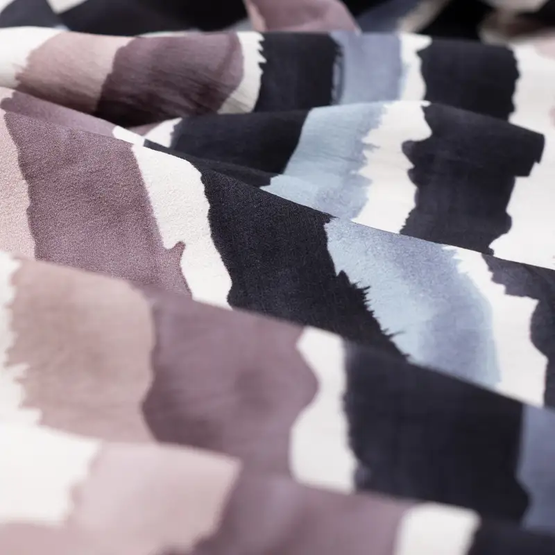 Viskose Mix Brushed Stripes