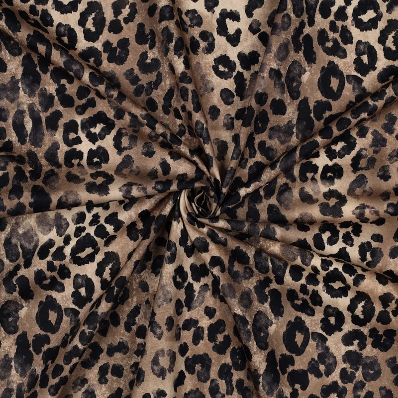 Baumwoll Viskose Mix Animal Look