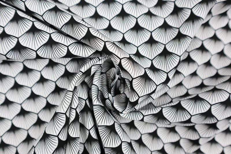 Baumwoll Popeline Lena Leaf
