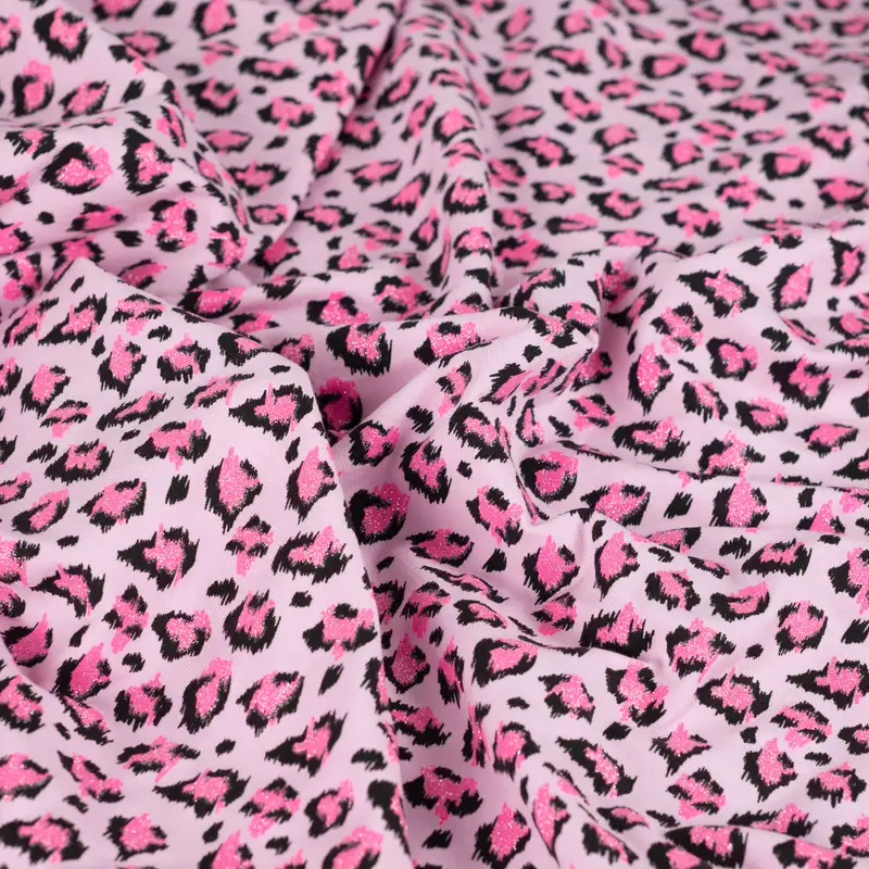 French Terry Neon Glitter Leo