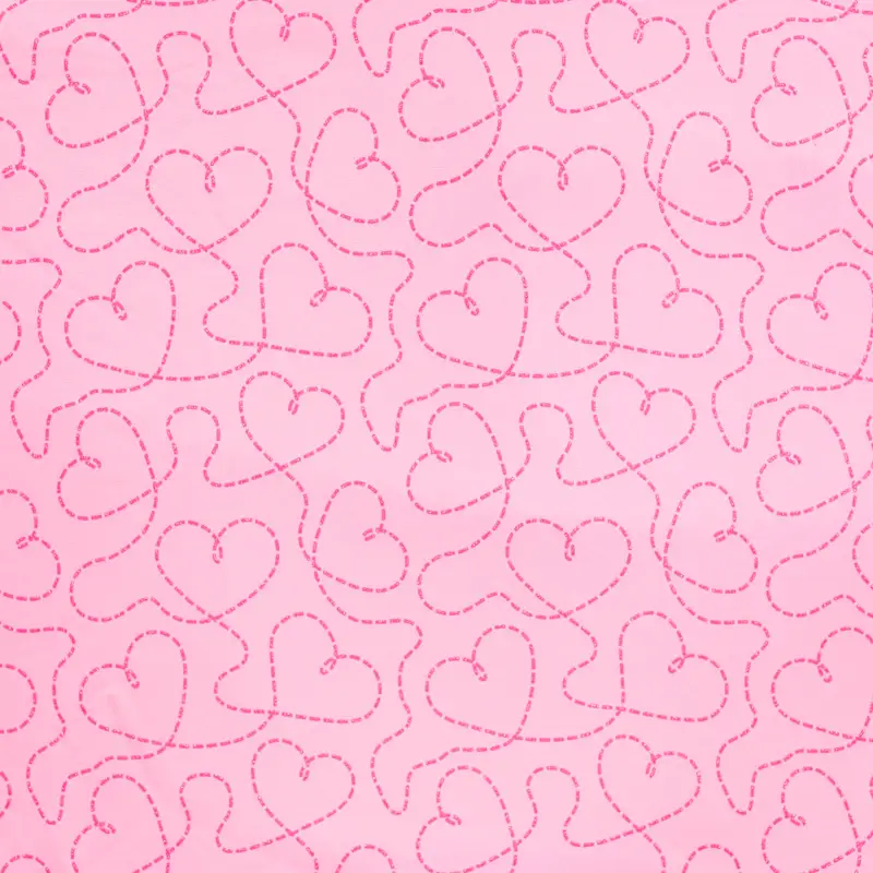 French Terry Neon Glitter Hearts
