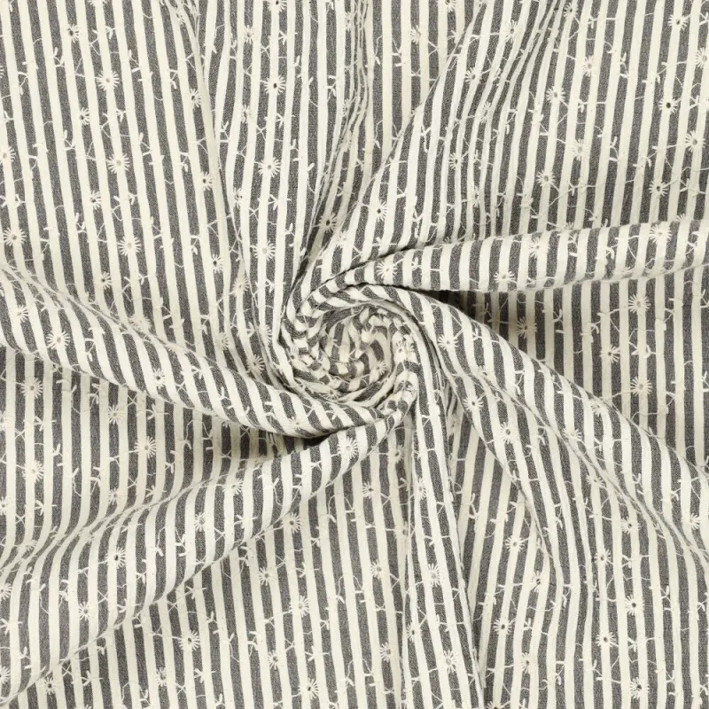 Viskose Mix Lochstickerei Crinkle Celine