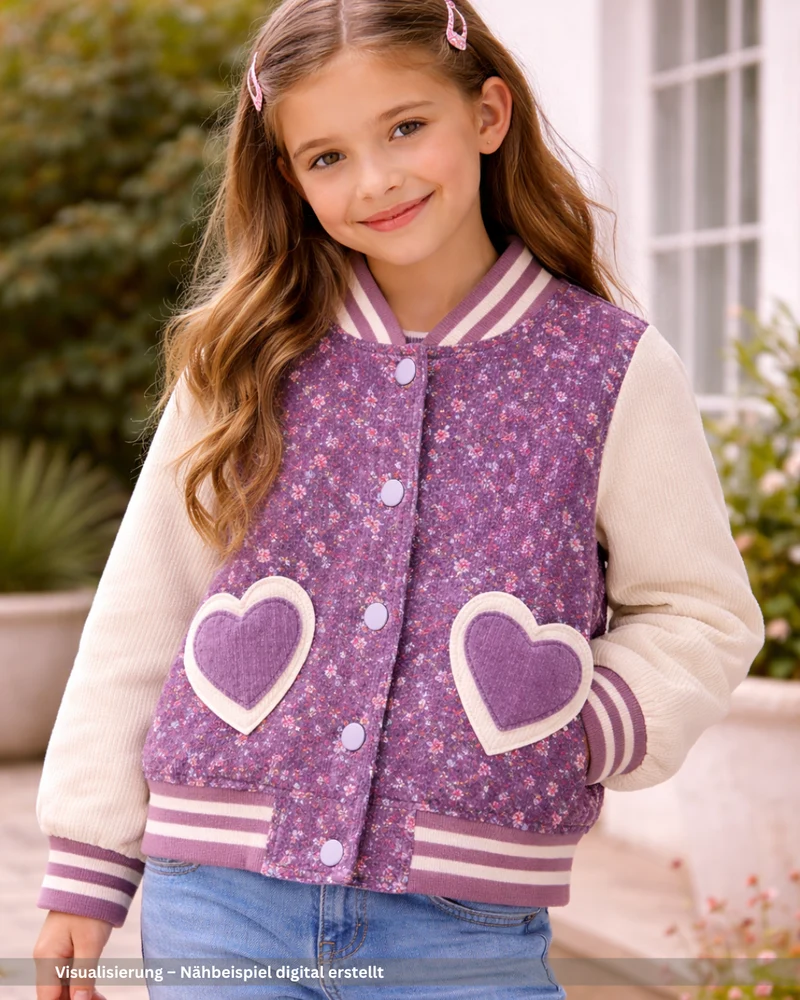 Stretch Feincord Smilla - lila