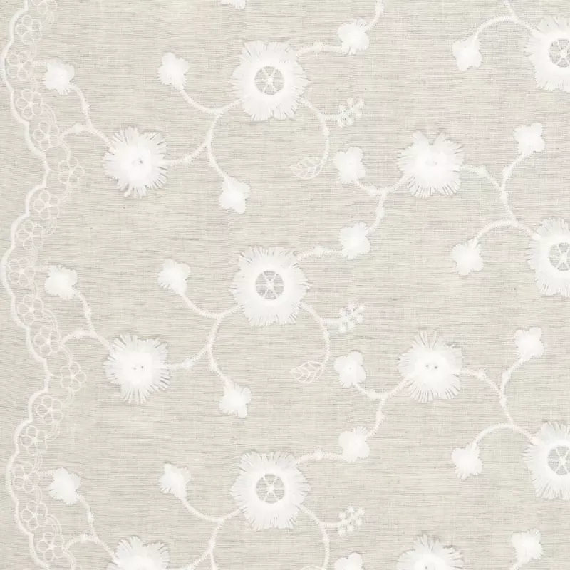Baumwoll Mix Embroidery Catchy Natural