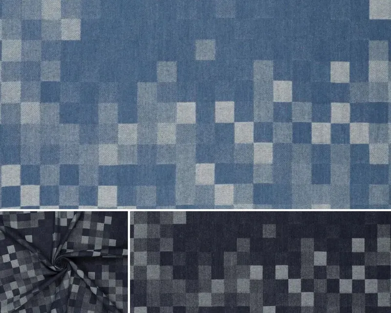 Jeansstoff Patchwork Fancy Denim
