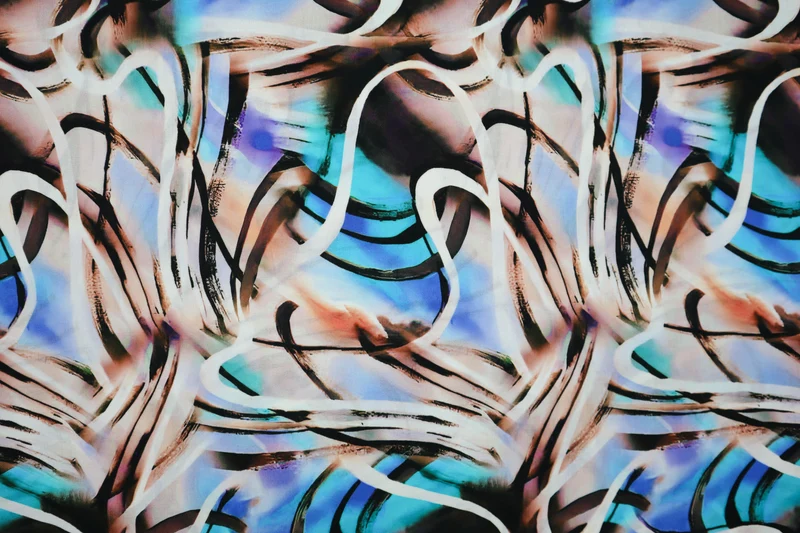 Viskosestoff Abstrakt Art SH
