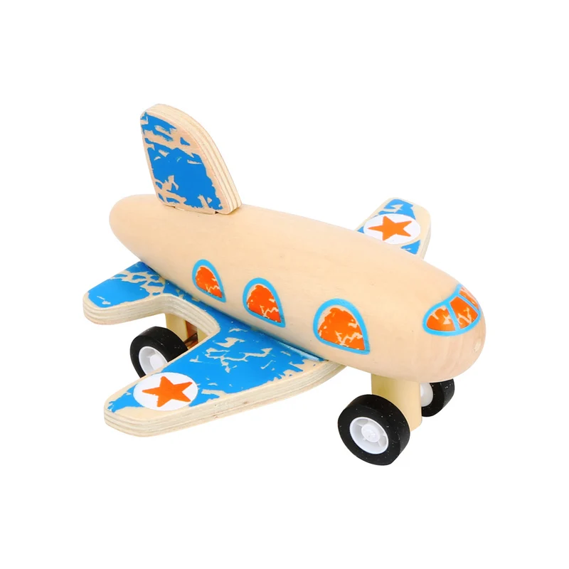 Rückziehflugzeug in Blau