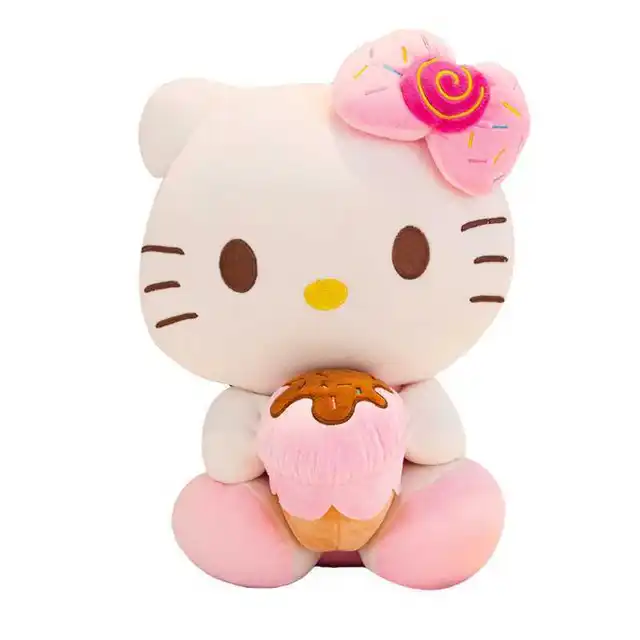 Plüschtier Hello Kitty – Kuscheltier - Stofftier Eiscreme