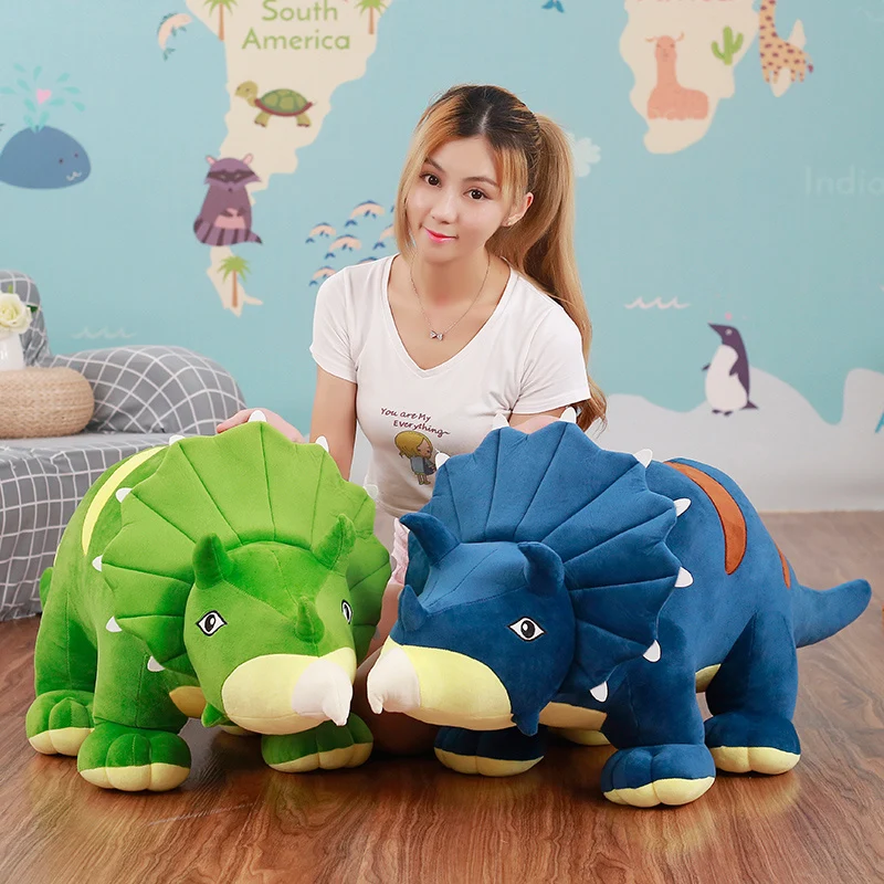 Triceratops Dinosaurier Plüsch Kuscheltier im XXL Format (95cm oder 120cm)