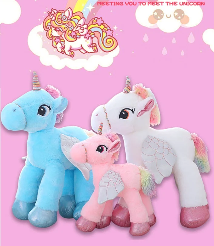 Das Einhorn als Plüsch Kuscheltier (50/60/90cm)