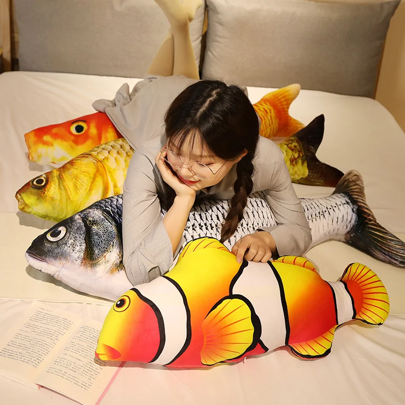 Der Clownfisch oder Karpfen als Plüschtier (30 bis 80cm)