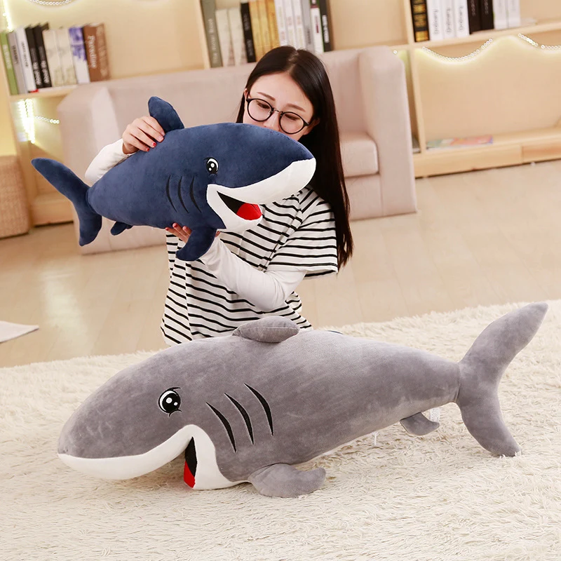Riesengroßer Lachender Hai Kuscheltier - bis zu 120cm