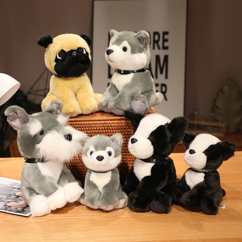 Niedliche Hunde Husky u. a. Kuscheltiere (20cm oder 25cm)