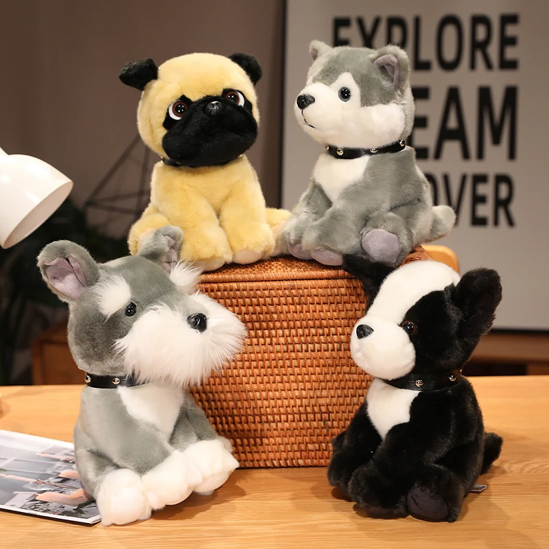 Niedliche Hunde Husky u. a. Kuscheltiere (20cm oder 25cm)