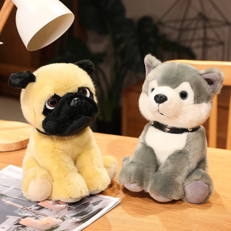 Niedliche Hunde Husky u. a. Kuscheltiere (20cm oder 25cm)