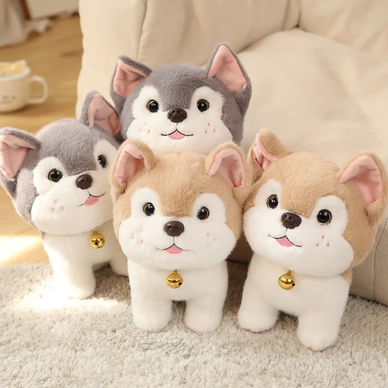 Cartoon Kawaii Süßer Husky als Kuscheltier (ca. 25cm)