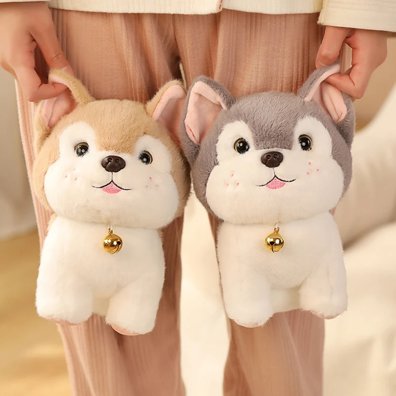 Cartoon Kawaii Süßer Husky als Kuscheltier (ca. 25cm)