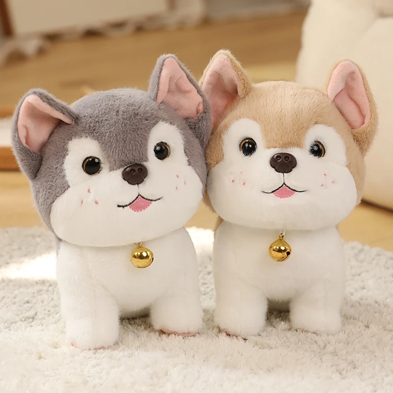 Cartoon Kawaii Süßer Husky als Kuscheltier (ca. 25cm)
