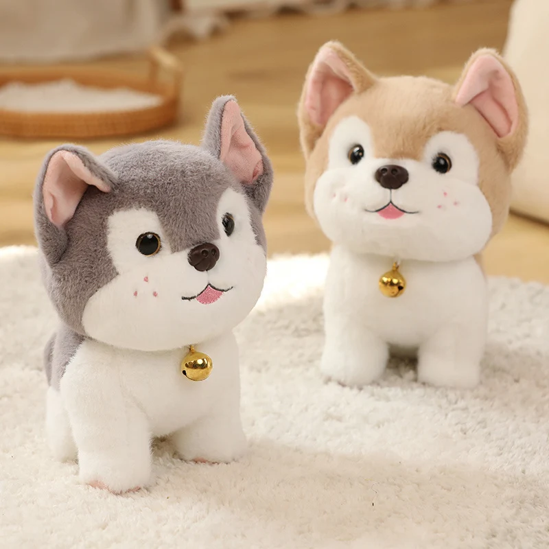 Cartoon Kawaii Süßer Husky als Kuscheltier (ca. 25cm)