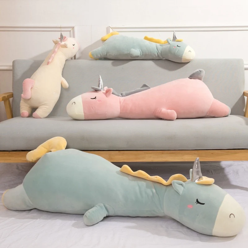 XXL Liegendes Einhorn Stofftier (70cm bis 120cm)