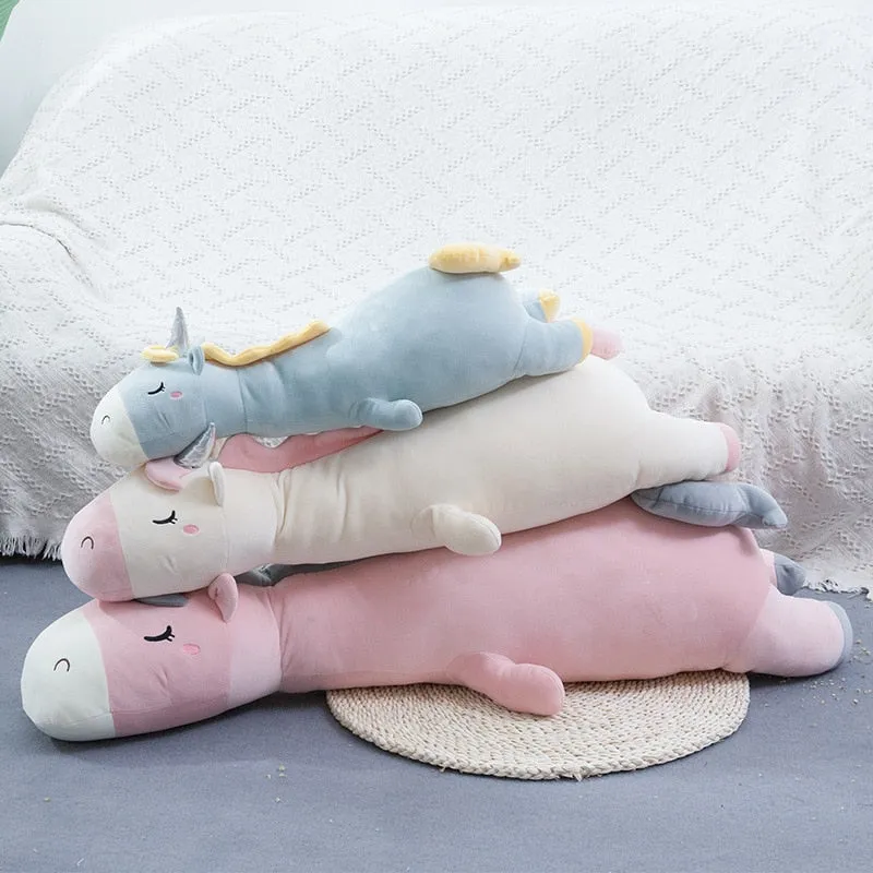 XXL Liegendes Einhorn Stofftier (70cm bis 120cm)
