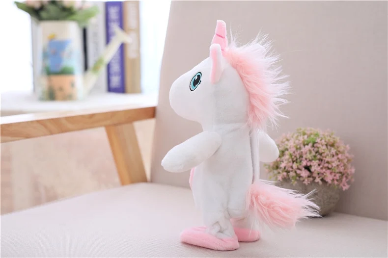 Lustiges gehendes Einhorn Kuscheltier Spielzeug (ca. 35cm)
