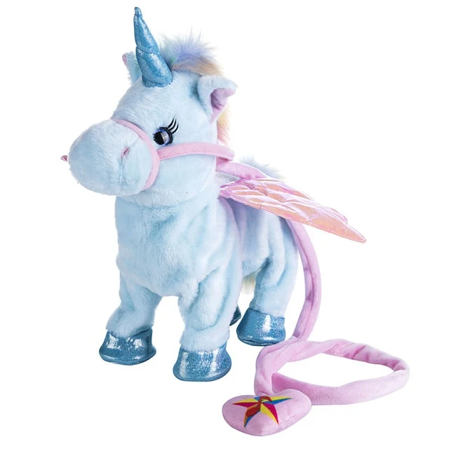 Lustiges gehendes Einhorn Kuscheltier Spielzeug (ca. 35cm)