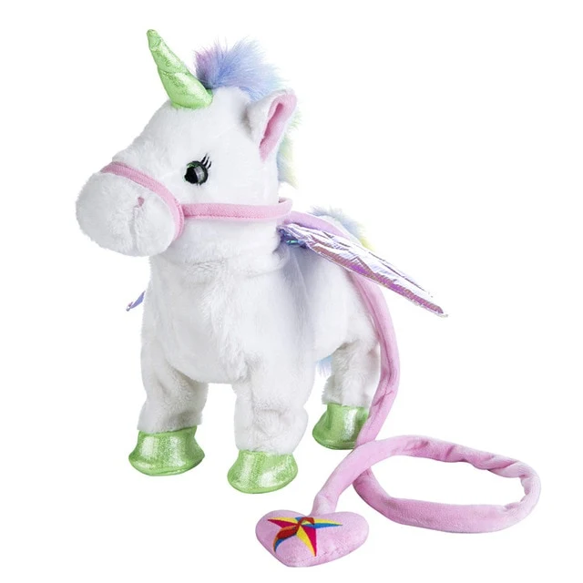 Lustiges gehendes Einhorn Kuscheltier Spielzeug (ca. 35cm)