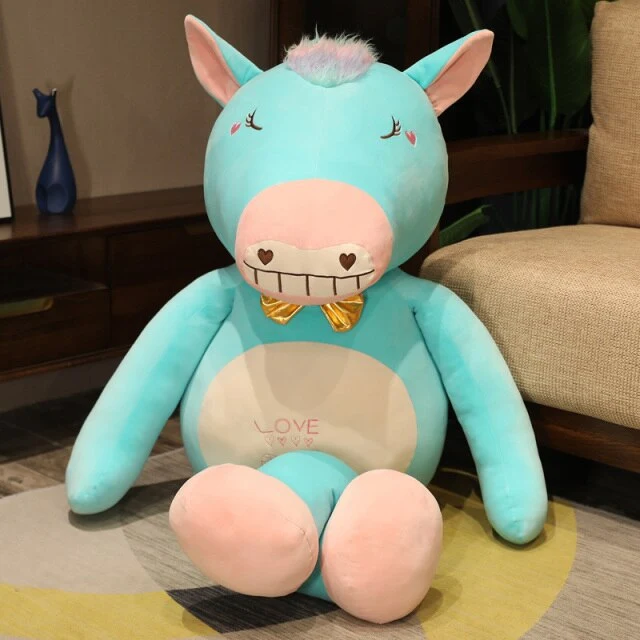 Tolle Comic Kuscheltiere - Frosch, Schwein, Hase oder Pferd (55cm oder 90cm)