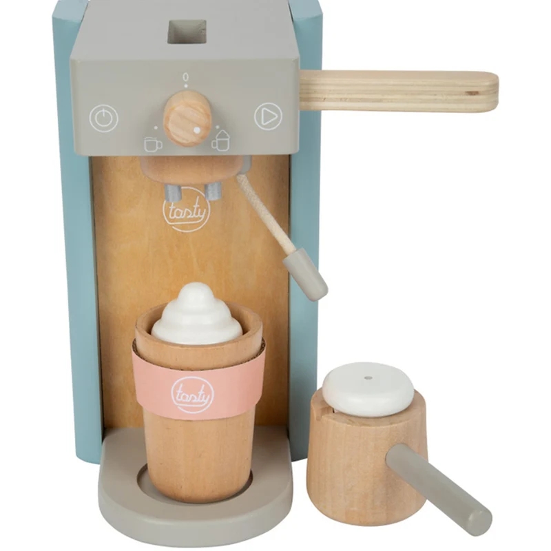 Kaffeemaschinen-Set „Tasty“ – Holz-Kaffeemaschine für die Kinderküche