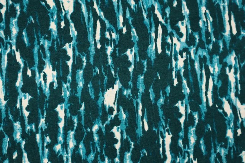 Viskosejersey Action Paint - smaragd