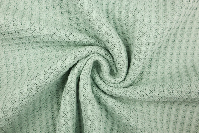 Waffel Strickstoff Romy - mint