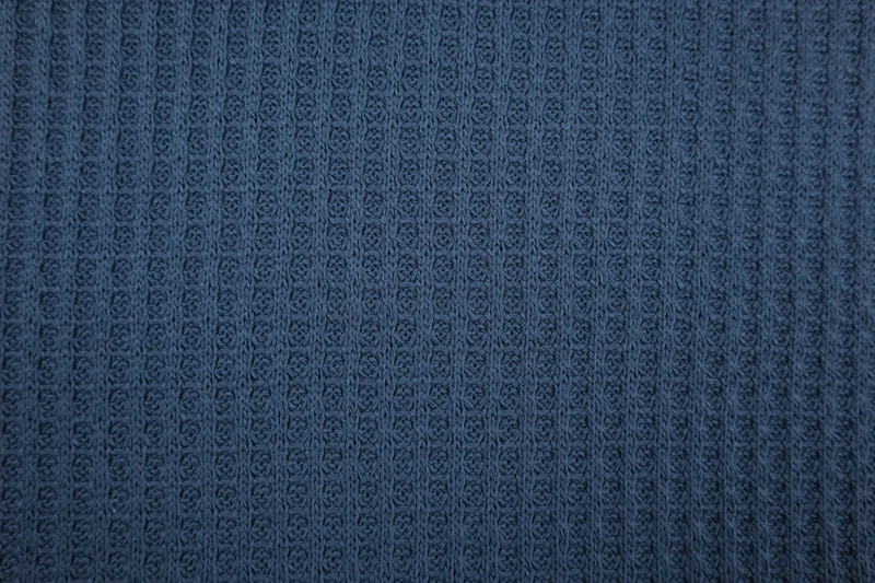 Waffel Strickstoff Romy - marine