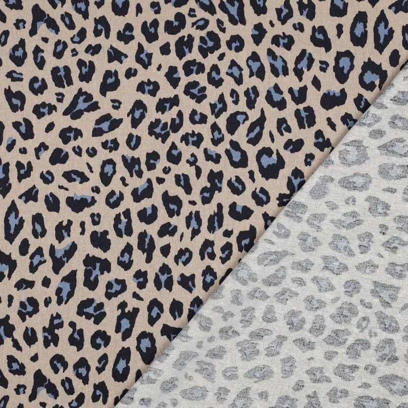 Viskose Leinen Animal Skin by Poppy