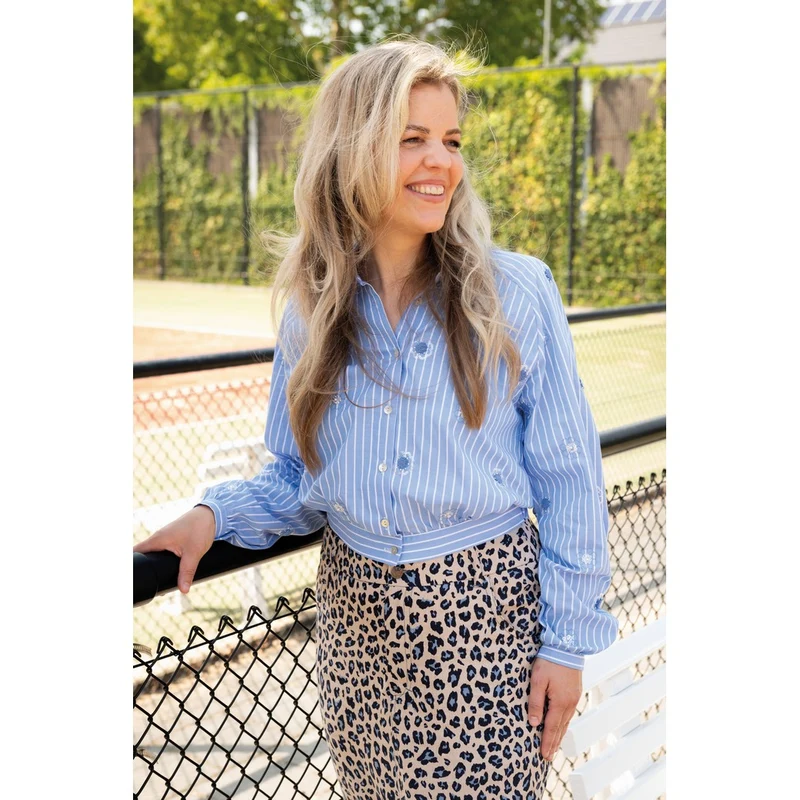 Bestickter Baumwollstoff Glamour by Poppy