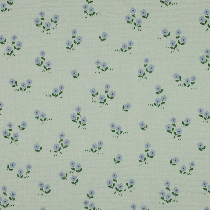 Double Gauze Musselin Blumen by Poppy