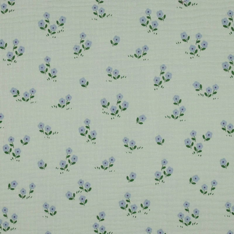 Double Gauze Musselin Blumen by Poppy