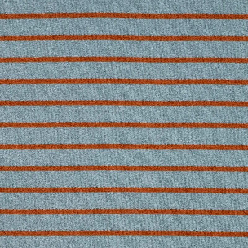 Frottee Stoff Yarn Dyed Stripes by Poppy - blau/braun