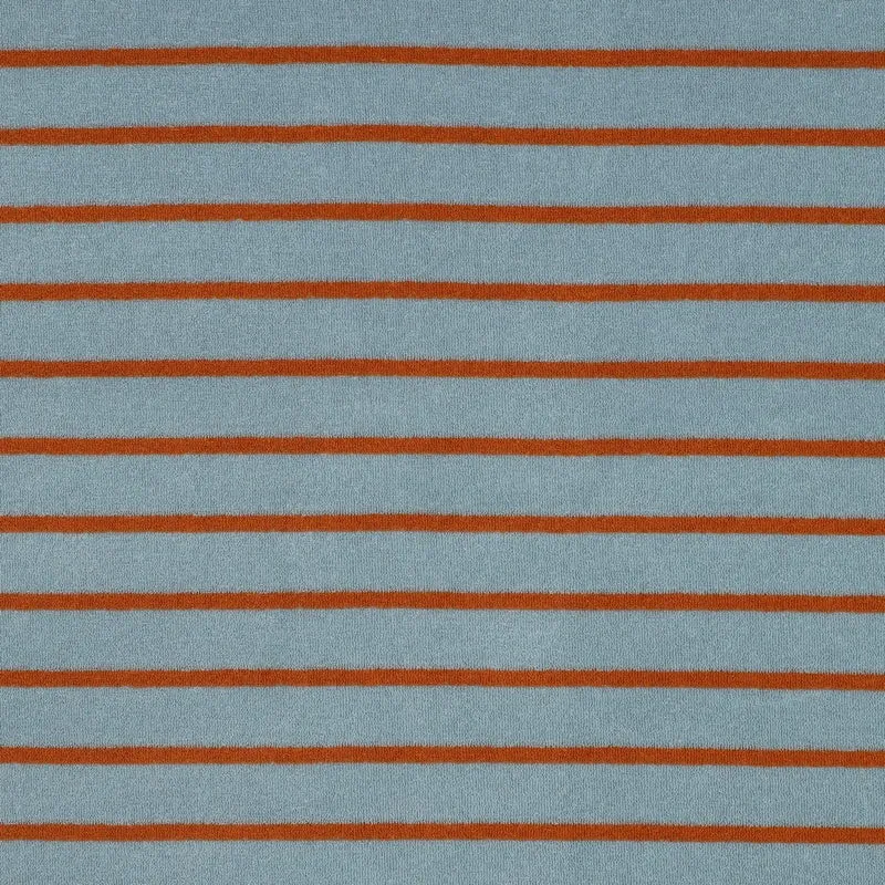 Frottee Stoff Yarn Dyed Stripes by Poppy - blau/braun