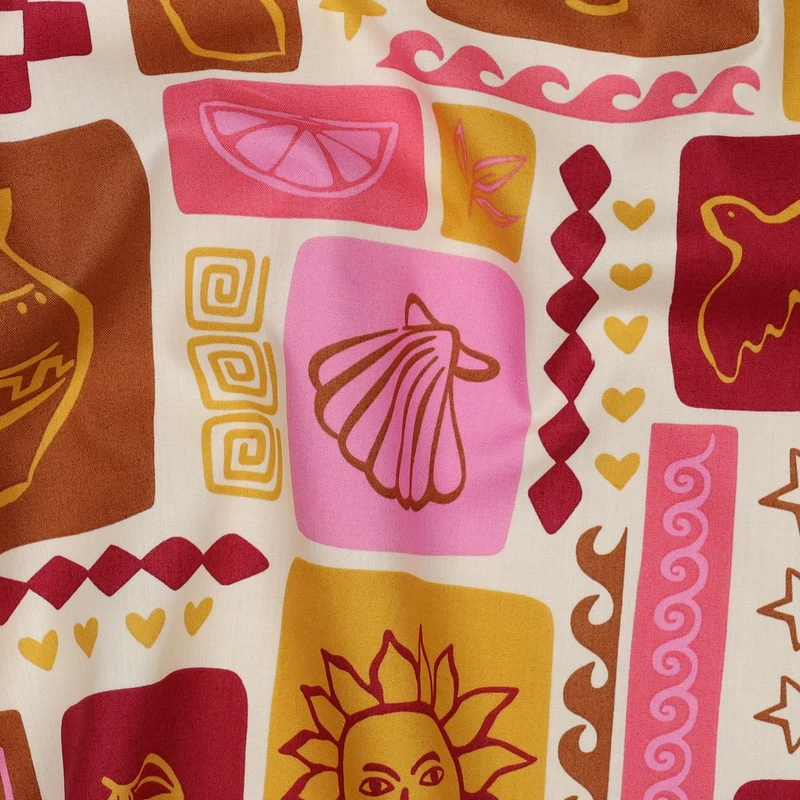 Baumwoll Popeline Summer Patchwork by Poppy