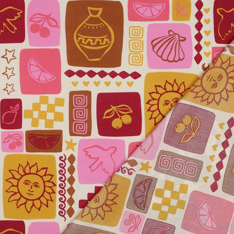 Baumwoll Popeline Summer Patchwork by Poppy